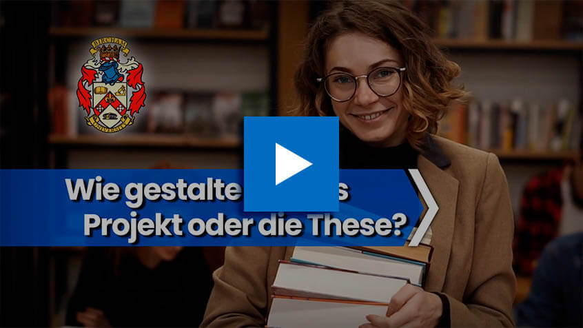 Wie gestalte ich das Projekt oder die These?